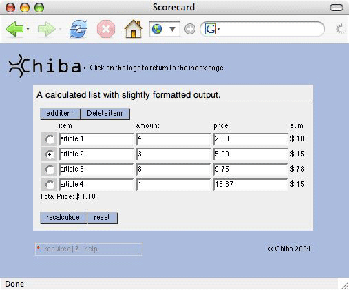 A Chiba-rendered form displayed in OS X Firefox