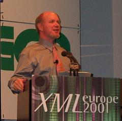 Tim Bray delivering his opening keynote