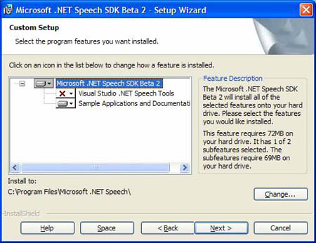 .NET Speech SDK installation