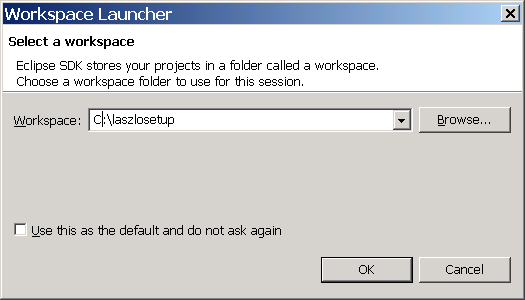 Select the workspace folder
