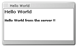 Hello World from the Server